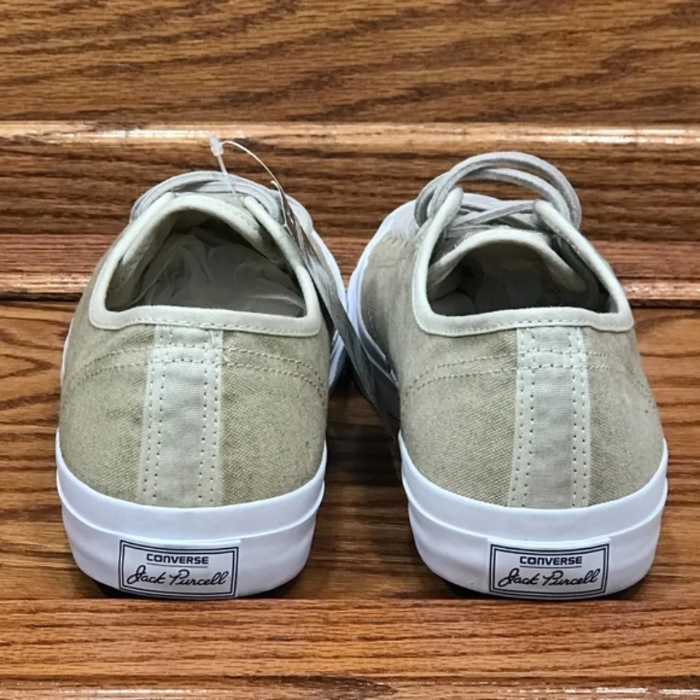 Converse‎ Jack Purcell Ox Papyrus Beige Canvas Sneakers Size Men 8